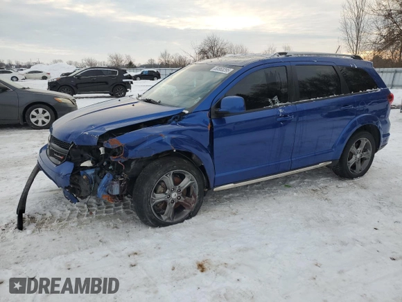 2015 Dodge Journey Crossroad with VIN 3C4PDDGG0FT655316, listed as a Copart auction lot 88563295 with 116,124 mi miles and Clean Title. Bid and sale history available at carsss.com. Image 1.