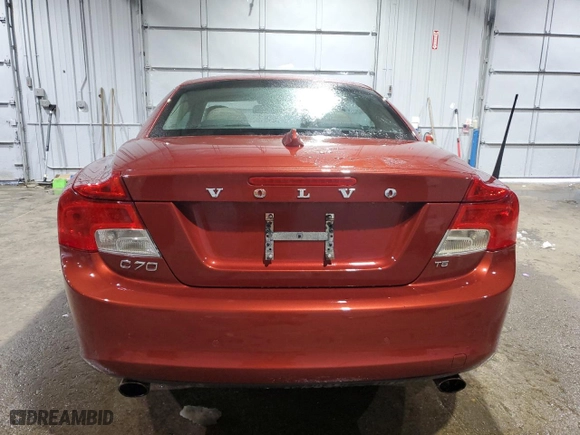 2011 Volvo C70 with VIN YV1672MC4BJ109896, listed as a Copart auction lot 45668265 with NaN miles and Salvage Title. Bid and sale history available at carsss.com. Image 6.