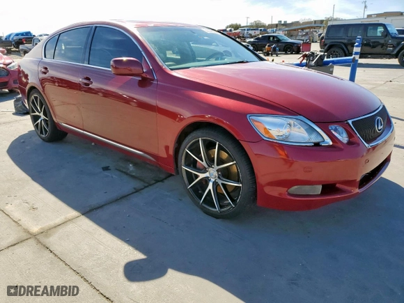 2007 Lexus GS 350 with VIN JTHBE96S470012491, listed as a Copart auction lot 47098055 with 0 mi miles and Salvage Title. Bid and sale history available at carsss.com. Image 4.