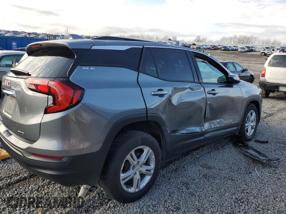 2020 GMC Terrain SLE with VIN 3GKALTEV3LL129153, listed as a Copart auction lot 44145915 with 51,472 mi miles and Salvage Title. Bid and sale history available at DreamBid. Image 3.