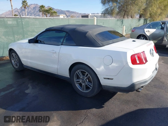 2012 Ford Mustang V6 with VIN 1ZVBP8EMXC5222287, listed as a IAAI auction lot 41478409 with 194,224 mi miles and . Bid and sale history available at carsss.com. Image 3.