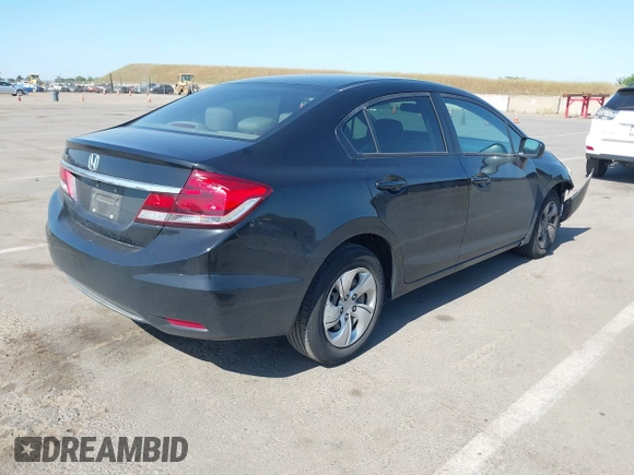 2015 Honda Civic LX with VIN 19XFB2F57FE236972, listed as a IAAI auction lot 42136355 with 114,230 mi miles and . Bid and sale history available at DreamBid. Image 4.