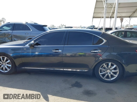 2007 Lexus LS 460 with VIN JTHBL46F375050759, listed as a IAAI auction lot 41848554 with 106,257 mi miles. Bid and sale history available at carsss.com. Image 14.