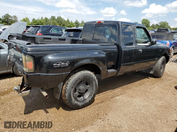 2001 Ford Ranger XL Fleet with VIN 1FTZR15E21PA82894, listed as a Copart auction lot 78055034 with 170,167 mi miles and Salvage Title. Bid and sale history available at carsss.com. Image 3.