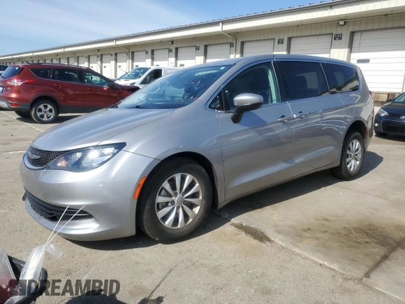 2017 Chrysler Pacifica Touring with VIN 2C4RC1DG2HR676477, listed as a Copart auction lot 49493855 with 35,482 mi miles and Salvage Title. Bid and sale history available at DreamBid. Image 1.