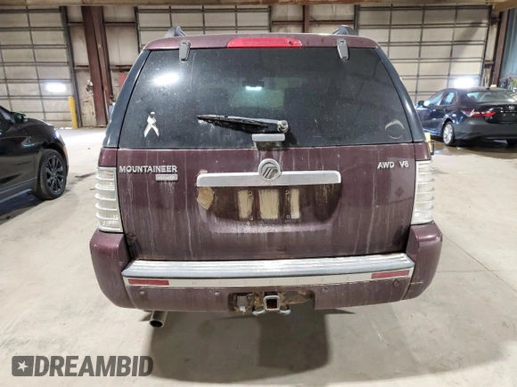 2008 Mercury Mountaineer Premier with VIN 4M2EU48878UJ15902, listed as a Copart auction lot 72962634 with 203,809 mi miles and Salvage Title. Bid and sale history available at carsss.com. Image 6.
