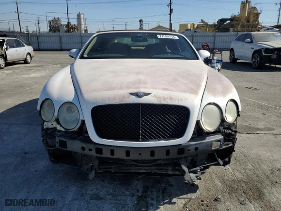 2007 Bentley Continental GT with VIN SCBDR33W87C047099, listed as a Copart auction lot 77594114 with 120,228 mi miles and Clean Title. Bid and sale history available at carsss.com. Image 5.