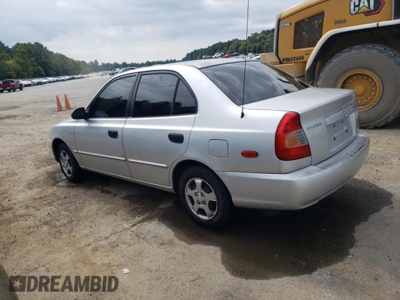 2002 Hyundai Accent GL with VIN KMHCG45C82U303831, listed as a Copart auction lot 72812574 with 126,237 mi miles and Salvage Title. Bid and sale history available at carsss.com. Image 2.