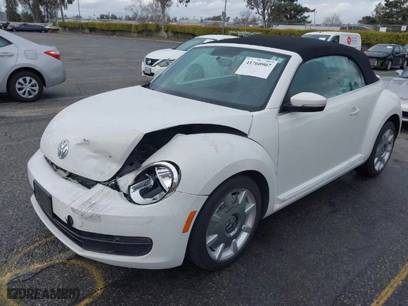 2013 Volkswagen Beetle Convertible 2.5L with VIN 3VW5P7AT9DM825439, listed as a IAAI auction lot 41760907 with 53,649 mi miles. Bid and sale history available at carsss.com. Image 2.