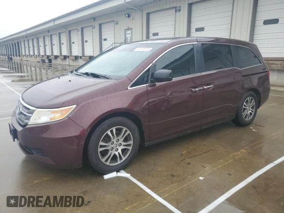 2011 Honda Odyssey EX-L with VIN 5FNRL5H6XBB027702, listed as a Copart auction lot 51978575 with 224,070 mi miles and Salvage Title. Bid and sale history available at DreamBid. Image 1.