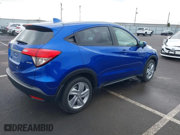 2019 Honda HR-V EX-L with VIN 3CZRU6H7XKM701638, listed as a IAAI auction lot 41900647 with 32,618 mi miles. Bid and sale history available at carsss.com. Image 4.