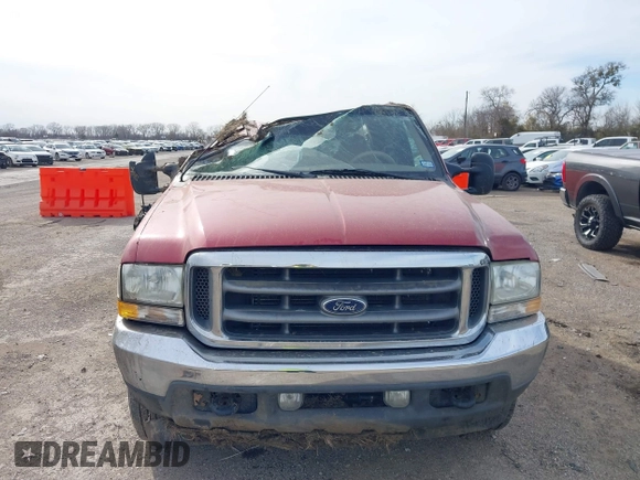 2002 Ford Super Duty F-250 XL with VIN 1FTNW21F32EB72189, listed as a IAAI auction lot 41724745 with 164,054 mi miles. Bid and sale history available at carsss.com. Image 12.