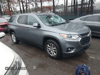 2019 Chevrolet Traverse LT Cloth with VIN 1GNEVGKW9KJ106775, listed as a IAAI auction lot 41223117 with 61,283 mi miles. Bid and sale history available at carsss.com. Image 1.