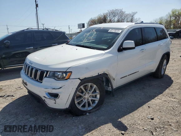 2022 Jeep Grand Cherokee Laredo X with VIN 1C4RJEAG1NC155952, listed as a Copart auction lot 52170235 with 74,695 mi miles and Salvage title. Bid and sale history available at DreamBid. Image 1.