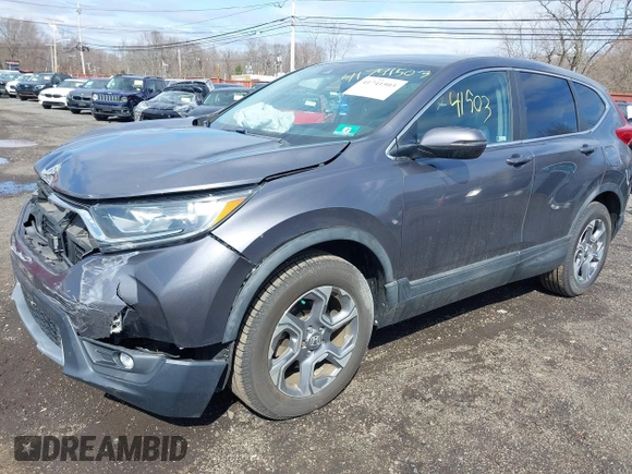 2018 Honda CR-V EX-L with VIN 7FARW2H87JE039574, listed as a IAAI auction lot 41741503 with 34,327 mi miles. Bid and sale history available at carsss.com. Image 18.