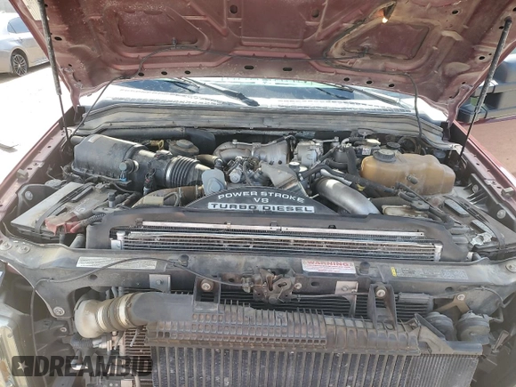 2008 Ford F-250 XL with VIN 1FTSW21R18EB49340, listed as a Copart auction lot 62421085 with 144,296 mi miles and Salvage title. Bid and sale history available at DreamBid. Image 11.