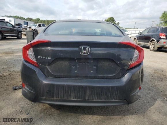 2018 Honda Civic Sedan LX with VIN 2HGFC2F50JH582244, listed as a Copart auction lot 53786895 with 0 mi miles and Salvage Title. Bid and sale history available at carsss.com. Image 6.