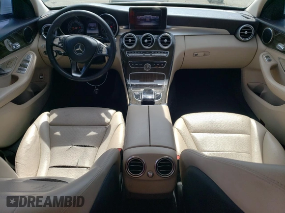 2016 Mercedes-Benz C 300 with VIN 55SWF4JB7GU123854, listed as a Copart auction lot 51406895 with 151,422 mi miles and Salvage Title. Bid and sale history available at carsss.com. Image 8.