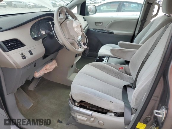 2011 Toyota Sienna LE AAS with VIN 5TDKK3DCXBS151601, listed as a Copart auction lot 53715635 with 264,672 mi miles and Salvage title. Bid and sale history available at DreamBid. Image 7.
