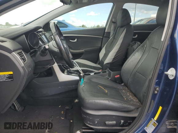 2013 Hyundai Elantra GT with VIN KMHD35LE3DU106191, listed as a Copart auction lot 74074794 with 0 mi miles and Salvage Title. Bid and sale history available at carsss.com. Image 7.