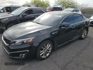 2015 Kia Optima SX Turbo with VIN 5XXGR4A63FG371191, listed as a Copart auction lot 55427365 with 148,715 mi miles and Salvage title. Bid and sale history available at DreamBid. Image 1.