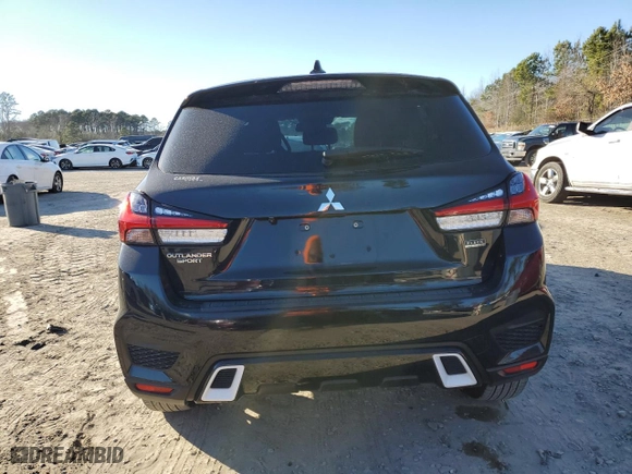 2022 Mitsubishi Outlander Sport ES with VIN JA4APUAU4NU016821, listed as a Copart auction lot 85486764 with 33,110 mi miles and Salvage Title. Bid and sale history available at carsss.com. Image 6.