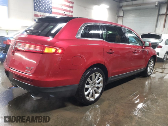 2012 Lincoln MKT EcoBoost with VIN 2LMHJ5AT9CBL54172, listed as a Copart auction lot 85450294 with 55,548 mi miles and Salvage Title. Bid and sale history available at DreamBid. Image 3.