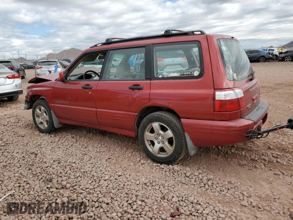 2002 Subaru Forester S w/Premium Pkg with VIN JF1SF65682H748643, listed as a Copart auction lot 45523335 with 140,347 mi miles and Salvage Title. Bid and sale history available at carsss.com. Image 2.