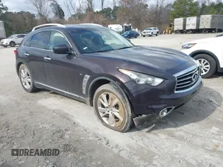 2016 Infiniti QX70 with VIN JN8CS1MW4GM400209, listed as a IAAI auction lot 41454616 with Not Provided miles and . Bid and sale history available at DreamBid. Image 1.