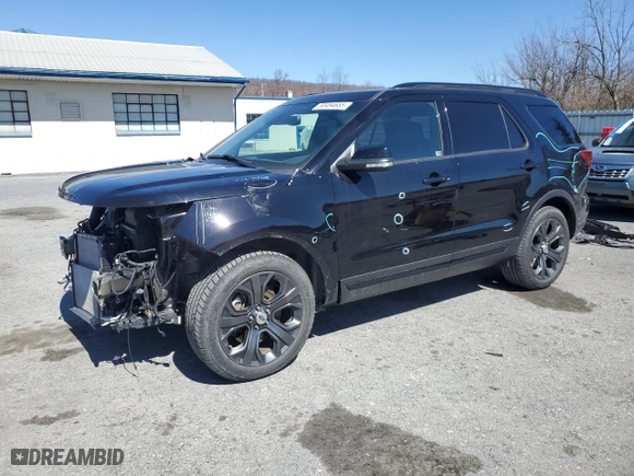 2018 Ford Explorer Sport with VIN 1FM5K8GT3JGC62114, listed as a Copart auction lot 50494655 with 33,759 mi miles and Salvage Title. Bid and sale history available at carsss.com. Image 1.