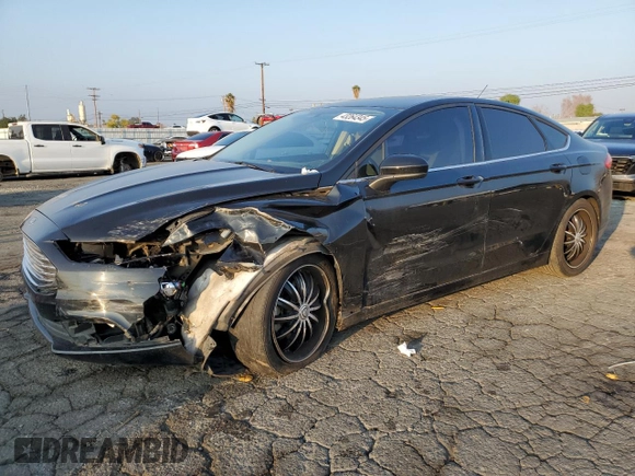 2017 Ford Fusion S with VIN 3FA6P0G75HR180263, listed as a Copart auction lot 43264345 with 105,020 mi miles and Salvage Title. Bid and sale history available at DreamBid. Image 1.