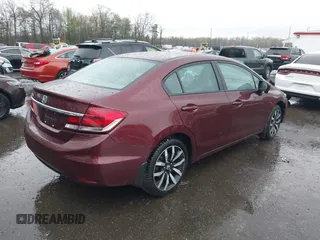 2014 Honda Civic Sedan EX-L with VIN 2HGFB2F92EH525037, listed as a IAAI auction lot 41914340 with 57,927 mi miles. Bid and sale history available at carsss.com. Image 4.