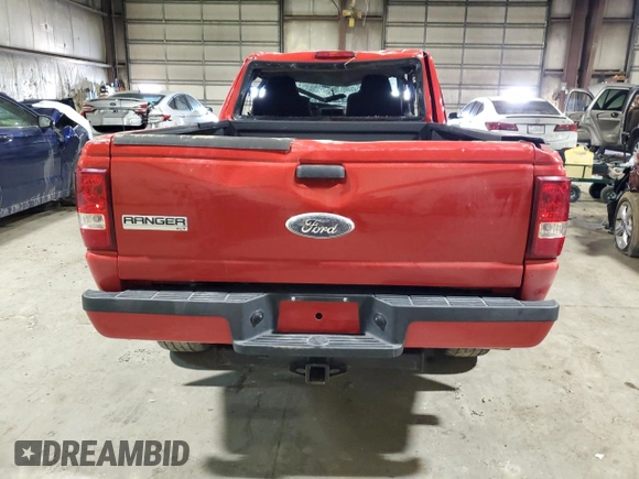 2007 Ford Ranger XLT with VIN 1FTZR45E17PA40548, listed as a Copart auction lot 45666215 with 106,373 mi miles and Salvage Title. Bid and sale history available at carsss.com. Image 6.