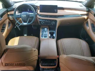 2025 Infiniti QX60 Autograph with VIN 5N1AL1HU5SC341027, listed as a Copart auction lot 65010435 with 5,180 mi miles and Salvage title. Bid and sale history available at DreamBid. Image 8.