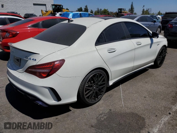 2018 Mercedes-Benz CLA with VIN WDDSJ5CB2JN562556, listed as a Copart auction lot 59077804 with 50,834 mi miles and Salvage Title. Bid and sale history available at carsss.com. Image 3.