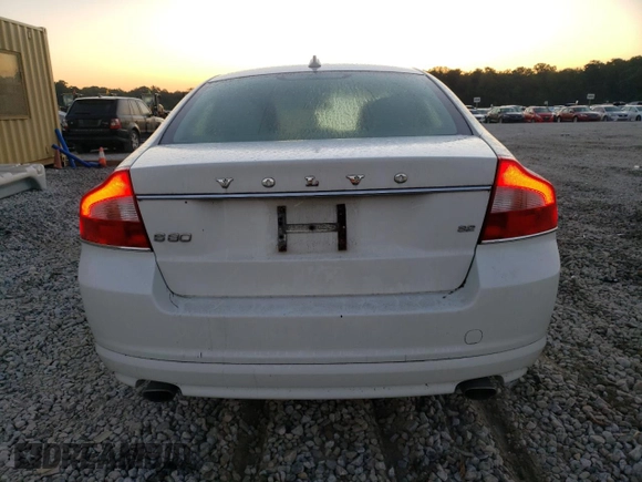 2010 Volvo S80 I6 with VIN YV1982AS5A1116957, listed as a Copart auction lot 75601724 with 118,129 mi miles and Salvage Title. Bid and sale history available at carsss.com. Image 6.