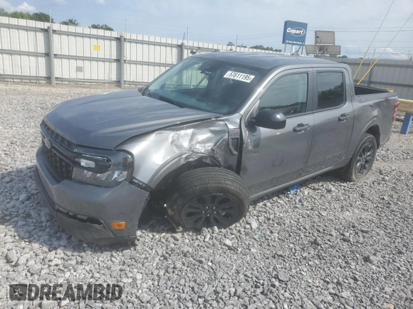 2024 Ford Maverick XLT with VIN 3FTTW8H34RRB36752, listed as a Copart auction lot 57611195 with 4,568 mi miles and Salvage title. Bid and sale history available at DreamBid. Image 1.