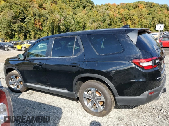 2024 Honda Pilot EX-L 7 Passenger with VIN 5FNYG1H51RB019899, listed as a Copart auction lot 75478704 with 7,397 mi miles and Salvage Title. Bid and sale history available at carsss.com. Image 2.