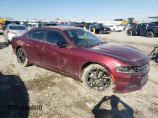 2023 Dodge Charger SXT with VIN 2C3CDXBG2PH674794, listed as a Copart auction lot 46147575 with 14,503 mi miles and Salvage Title. Bid and sale history available at carsss.com. Image 4.