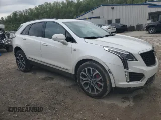 2023 Cadillac XT5 AWD Sport with VIN 1GYKNGRS4PZ176086, listed as a Copart auction lot 53955535 with 15,709 mi miles and Salvage title. Bid and sale history available at DreamBid. Image 4.