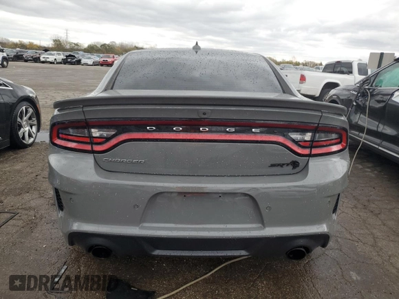 2023 Dodge Charger SRT Hellcat Widebody Jailbreak with VIN 2C3CDXL92PH697315, listed as a Copart auction lot 78138864 with 5,504 mi miles and Salvage Title. Bid and sale history available at carsss.com. Image 6.