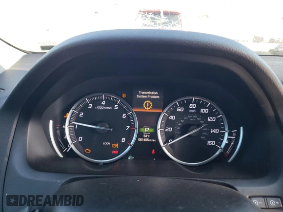 2016 Acura TLX V6 Advance with VIN 19UUB3F76GA003766, listed as a Copart auction lot 73115244 with 81,655 mi miles and Salvage Title. Bid and sale history available at carsss.com. Image 9.