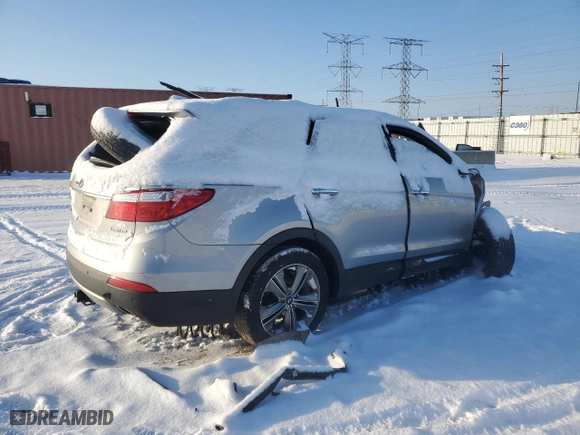 2014 Hyundai Santa Fe Limited with VIN KM8SRDHFXEU064637, listed as a Copart auction lot 44980535 with 0 mi miles and Salvage Title. Bid and sale history available at carsss.com. Image 3.