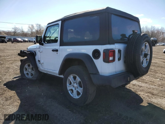 2021 Jeep Wrangler Sport S with VIN 1C4GJXANXMW751236, listed as a Copart auction lot 50683115 with 56,325 mi miles and Salvage Title. Bid and sale history available at DreamBid. Image 2.