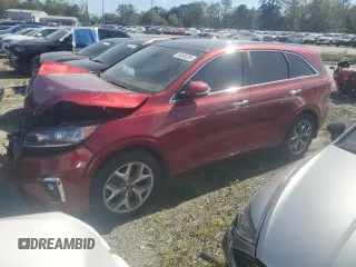 2019 Kia Sorento SX z VIN 5XYPK4A52KG459361, wystawiony jako Copart lot #50385205 z przebiegiem 60 527 mil mil oraz Szkoda całkowita • Salvage title. Historia ofert i sprzedaży dostępna na DreamBid. Obrazek 1.