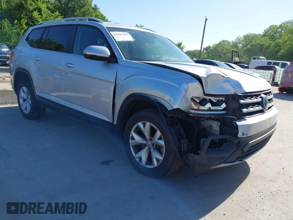 2019 Volkswagen Atlas SE with VIN 1V2UR2CA2KC557449, listed as a IAAI auction lot 42281302 with 106,739 mi miles and . Bid and sale history available at DreamBid. Image 1.