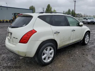 2004 Nissan Murano SL with VIN JN8AZ08W74W325996, listed as a Copart auction lot 52564274 with 0 mi miles and Salvage Title. Bid and sale history available at carsss.com. Image 3.