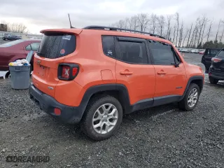 2018 Jeep Renegade Latitude with VIN ZACCJBBB9JPJ38794, listed as a Copart auction lot 50000885 with 55,160 mi miles and Salvage Title. Bid and sale history available at carsss.com. Image 3.