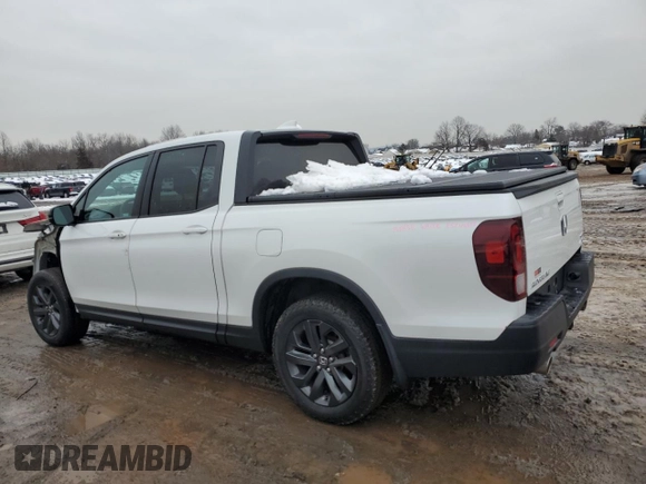 2021 Honda Ridgeline Sport with VIN 5FPYK3F15MB018801, listed as a Copart auction lot 60454925 with 28,032 mi miles and Salvage title. Bid and sale history available at DreamBid. Image 2.