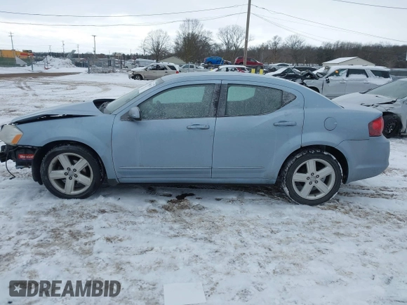 2013 Dodge Avenger SXT with VIN 1C3CDZCB9DN637114, listed as a IAAI auction lot 41613457 with 138,766 mi miles and . Bid and sale history available at carsss.com. Image 14.